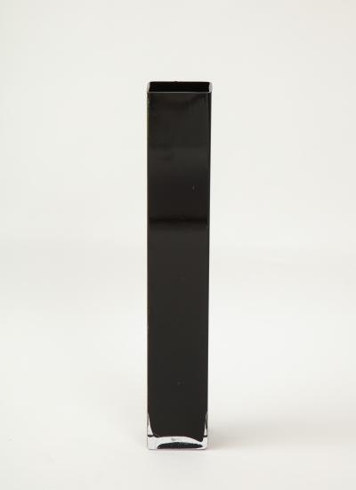 Tall Geometric Etched Glass Vase