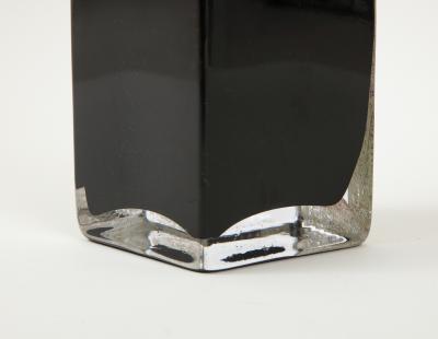 Tall Geometric Etched Glass Vase