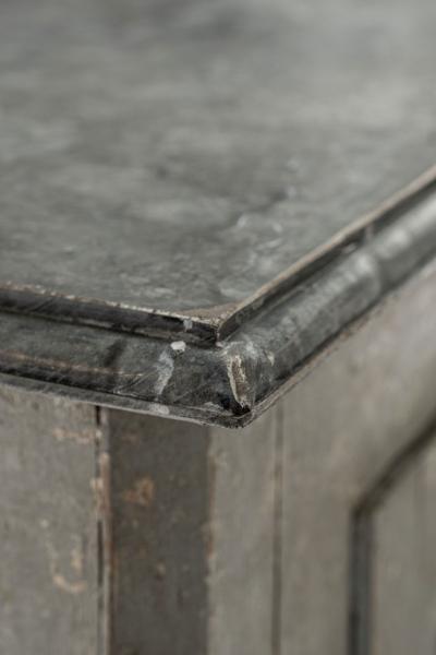 Tall Gray Painted Swedish Buffet