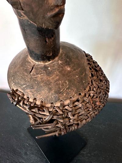 Tall Ibibio Head Mask with Polychrome Nigeria Africa Provenance