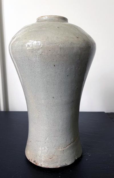 Tall Korean Ceramic Storage Jar Joseon Dynasty
