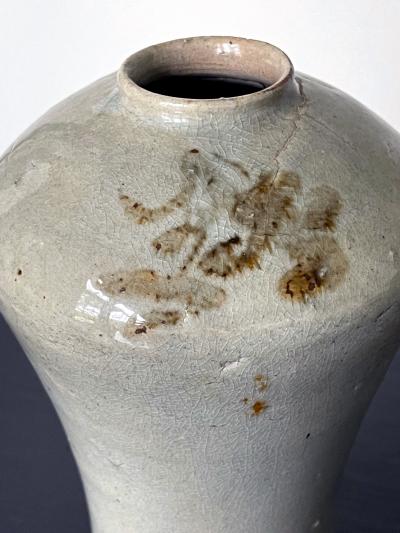 Tall Korean Ceramic Storage Jar Joseon Dynasty