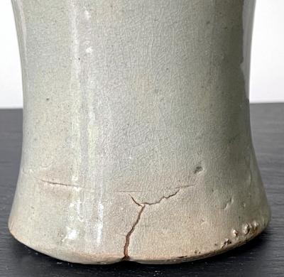 Tall Korean Ceramic Storage Jar Joseon Dynasty