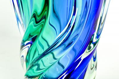 Tall Mid Century Modern Murano Glass Vase Piece