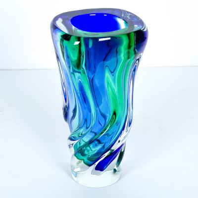 Tall Mid Century Modern Murano Glass Vase Piece