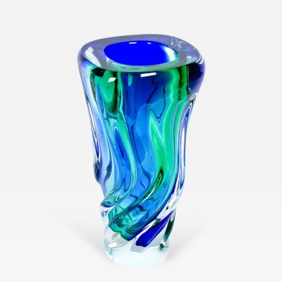 Tall Mid Century Modern Murano Glass Vase Piece