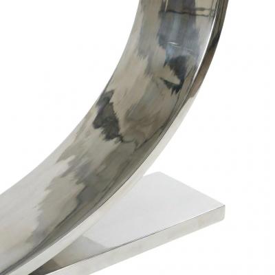 Tall Nickel Plated Z Side Table