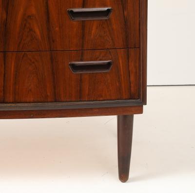 Tall Rosewood Bowfront Chest