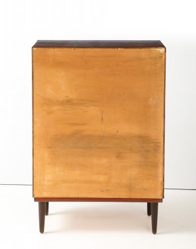 Tall Rosewood Bowfront Chest