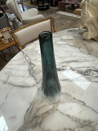 Tall Smoky Murano Glass Vase