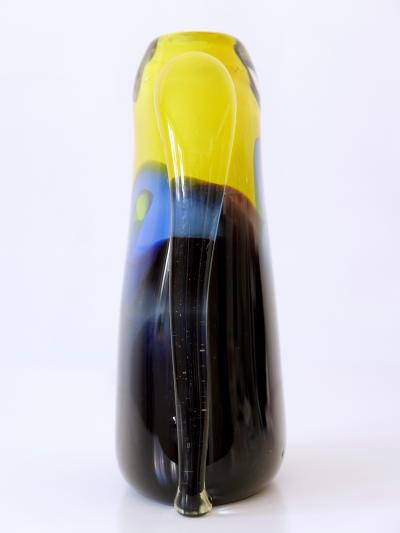 Tall and Decorative Murano Glass Vase Italy 1990s