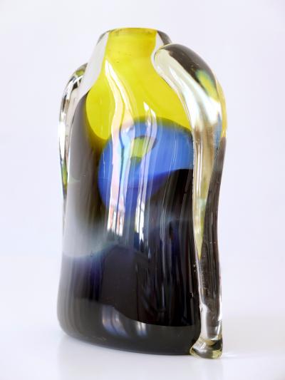 Tall and Decorative Murano Glass Vase Italy 1990s