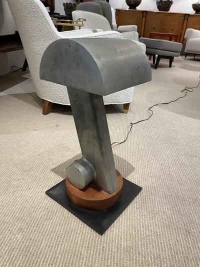 Tall modernist lamp in the style of Jacques Le Chevallier 