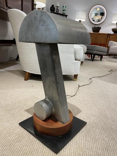 Tall modernist lamp in the style of Jacques Le Chevallier 