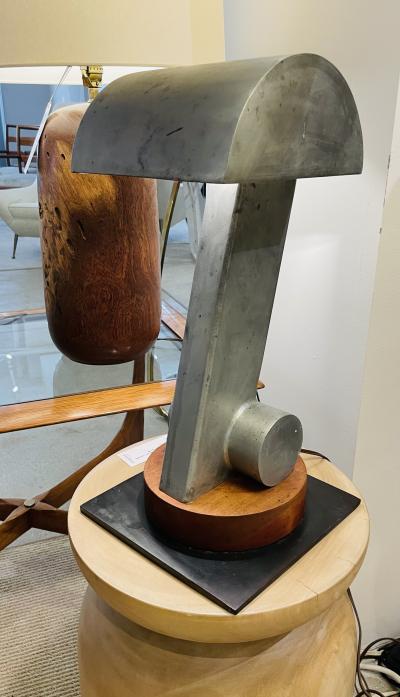 Tall modernist lamp in the style of Jacques Le Chevallier 