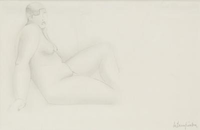 Tamara de Lempicka Nu assis de profil