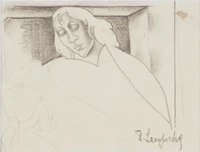 Tamara de Lempicka WOMAN INSIDE A FRAME BY TAMARA DE LEMPICKA