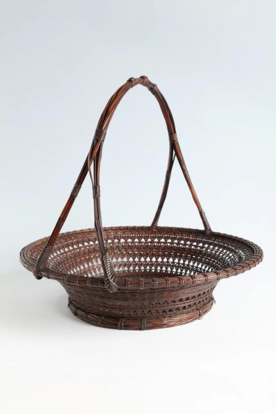 Tanabe Chikuunsai I Large Handled Fruit Basket 1920s