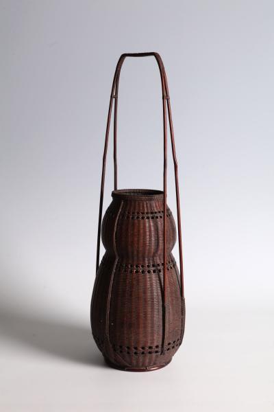Tanabe Chikuunsai II Gourd Shaped Flower Basket ca 1940