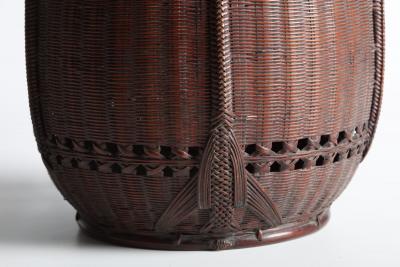 Tanabe Chikuunsai II Gourd Shaped Flower Basket ca 1940