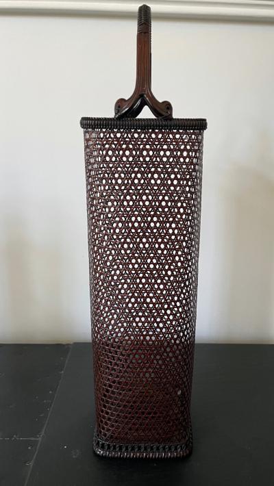 Tanabe Chikuunsai II Japanese Bamboo Basket Ikebana by Tanabe Chikuunsai II