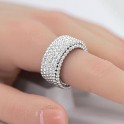 Tanja Friedrichs Tanja Friedrichs Sterling Silver Five Row Loope Band Ring