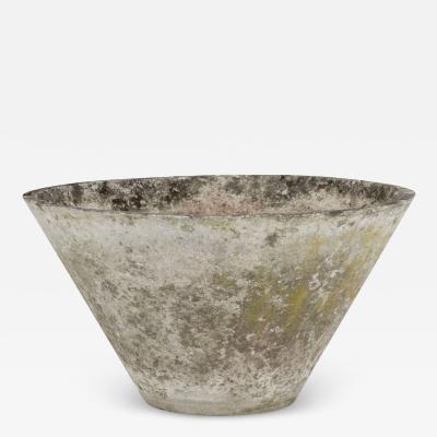 Tapered Round Concrete Willy Guhl Planter