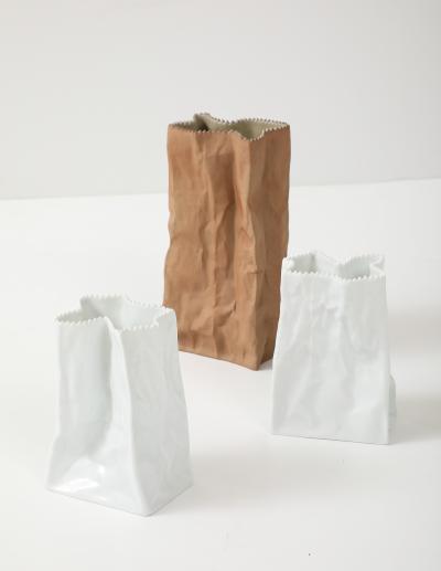 Tapio Wirkkala 3 Tapio Wirkkala Porcelain Bag Vases