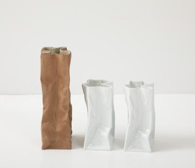 Tapio Wirkkala 3 Tapio Wirkkala Porcelain Bag Vases
