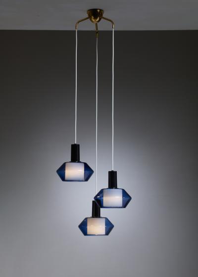 Tapio Wirkkala Blue K2 140 Pendants by Tapio Wirkkala for Iittala Finland Large Quantity