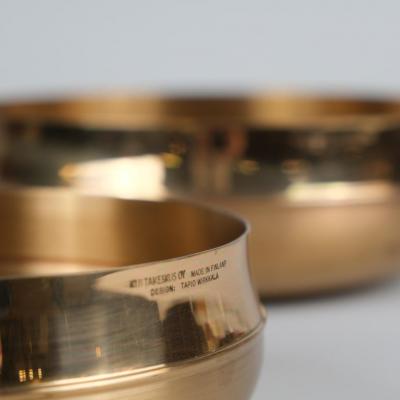 Tapio Wirkkala Bronze bowls by Tapio Wirkkala Models 446 448 Kultakeskus 1970s
