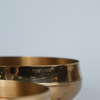 Tapio Wirkkala Bronze bowls by Tapio Wirkkala Models 446 448 Kultakeskus 1970s