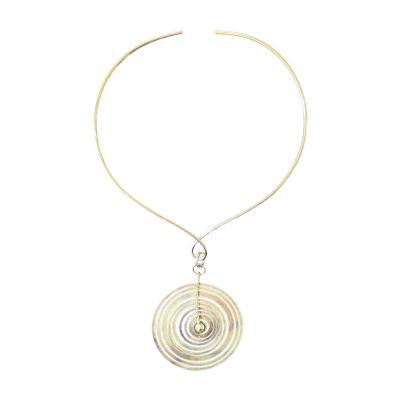 Tapio Wirkkala Hopeaku Silver Moon Pendant Choker Necklace