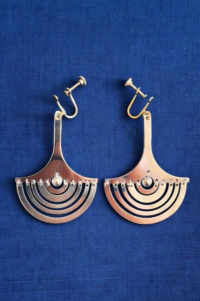 Tapio Wirkkala Kuunsirppi Crescent Moon Earrings