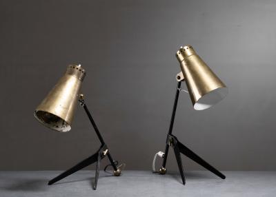 Tapio Wirkkala Pair of Tapio Wirkkala table lamps