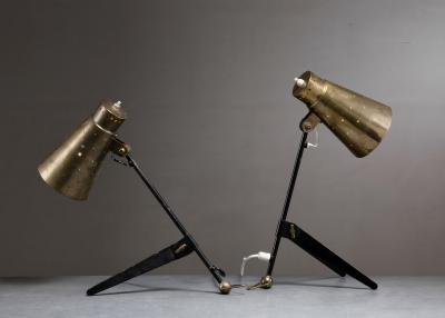 Tapio Wirkkala Pair of Tapio Wirkkala table lamps
