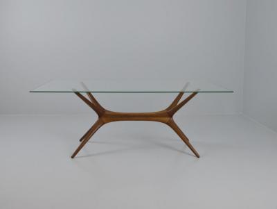 Tapio Wirkkala Rare Tapio Wirkkala Reindeer Antlers Coffee Table Model 9020 Elm Asko 1950s