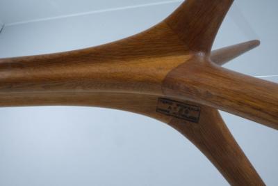 Tapio Wirkkala Rare Tapio Wirkkala Reindeer Antlers Coffee Table Model 9020 Elm Asko 1950s