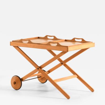 Tapio Wirkkala Scandinavian Modern Trolley in Beech by Tapio Wirkkala Aulis Leinonen 1950s