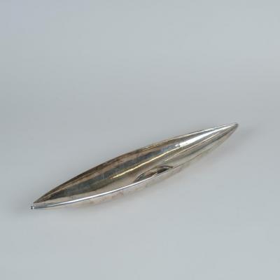 Tapio Wirkkala Tapio Wirkkala Handmade Hammered Silver Boat Model TW 9 Kultakeskus 1959