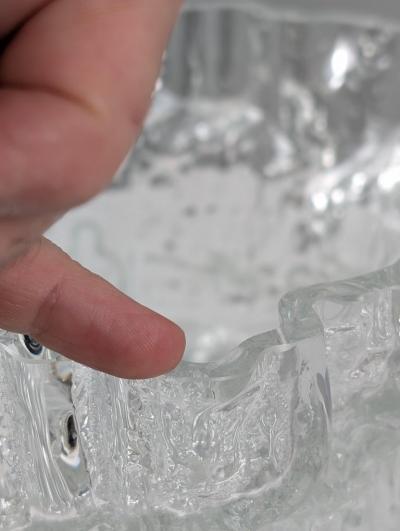 Tapio Wirkkala Tapio Wirkkala Melting Ice Vase Miracus Model 3433 Iittala 1970s Finland