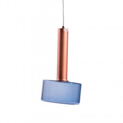 Tapio Wirkkala Tapio Wirkkala for Idman Finnish Glass Pendant Light Blue