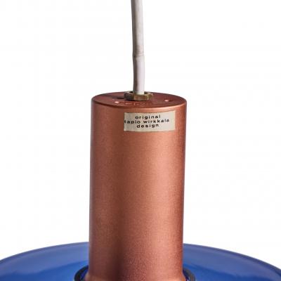 Tapio Wirkkala Tapio Wirkkala for Idman Finnish Glass Pendant Light Blue