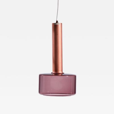 Tapio Wirkkala Tapio Wirkkala for Idman Finnish Glass Pendant Light Cranberry