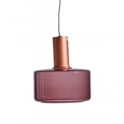Tapio Wirkkala Tapio Wirkkala for Idman Finnish Glass Pendant Light Cranberry