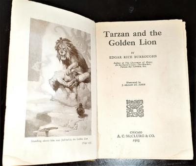 Tarzan and the Golden Lion McClurg First Edition
