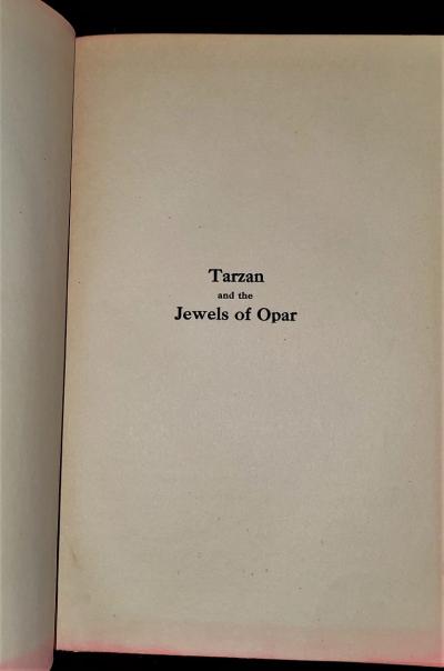Tarzan and the Jewels of Opar First Edition
