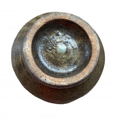 Tatsuzo Shimaoka Mashiko J mon Style Tsubo Vase with Rope Impressed Z gan Inlay