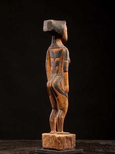 Tattooed Male Ancestor Figure Yap Island Federated States of Micronesia