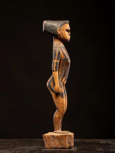 Tattooed Male Ancestor Figure Yap Island Federated States of Micronesia